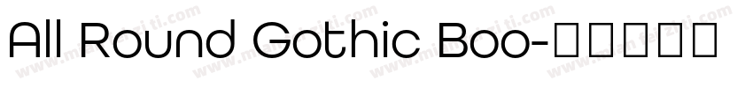 All Round Gothic Boo字体转换